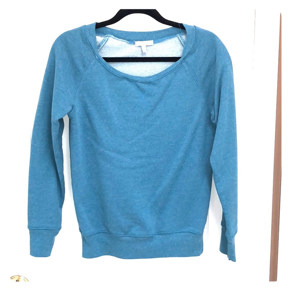 Blue crew neck